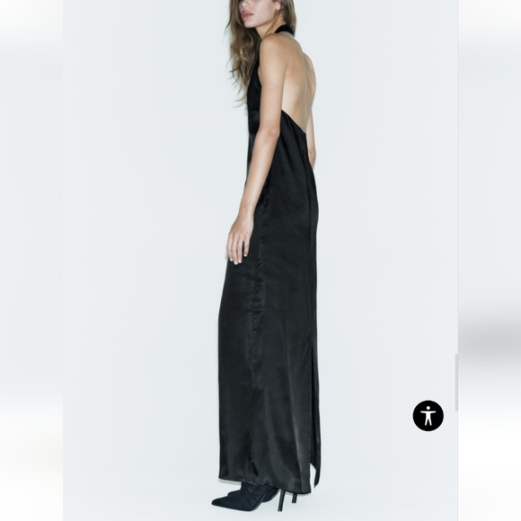 Zara Slit Halter Dress Limited Edition - Picture 2 of 9
